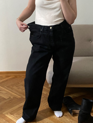 Czarne jeansy Lee