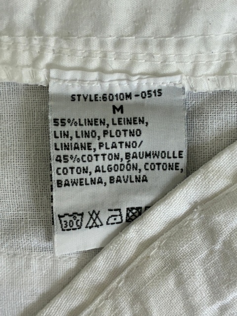Spodnie białe lniano bawełniane marki Blend Spodnie białe lniano bawełniane marki Blend