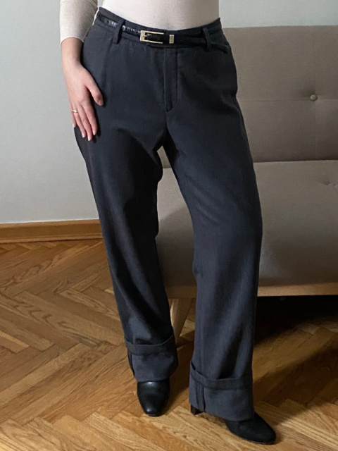 Wełniane spodnie w kolorze szarym Atelier Gardeuer Wełniane spodnie w kolorze szarym Atelier Gardeuer